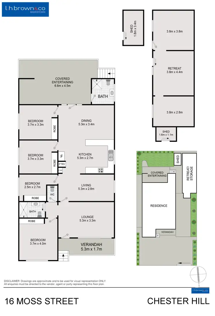 Floorplan of Homely house listing, 16 Moss St, Chester Hill NSW 2162