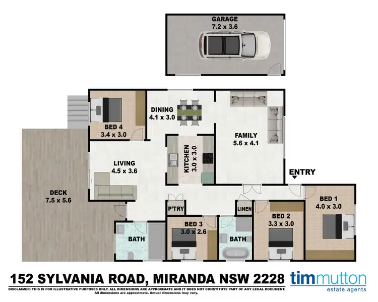 Floorplan of Homely house listing, 152 Sylvania Rd, Miranda NSW 2228