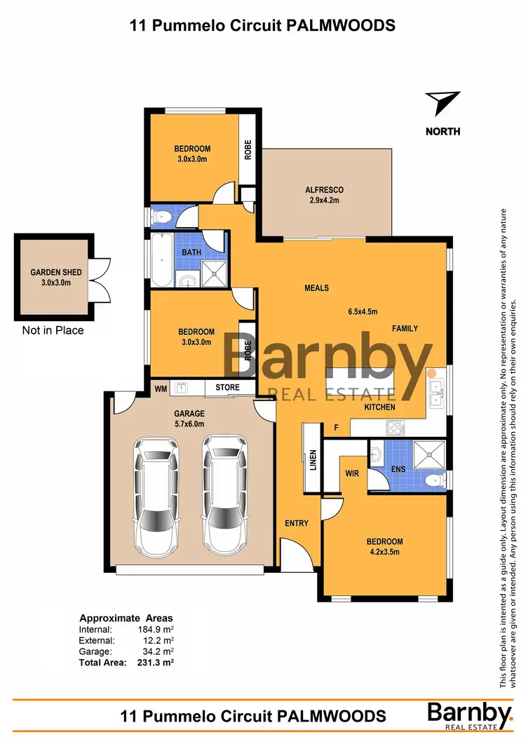 Floorplan of Homely house listing, 11 Pummelo Cct, Palmwoods QLD 4555