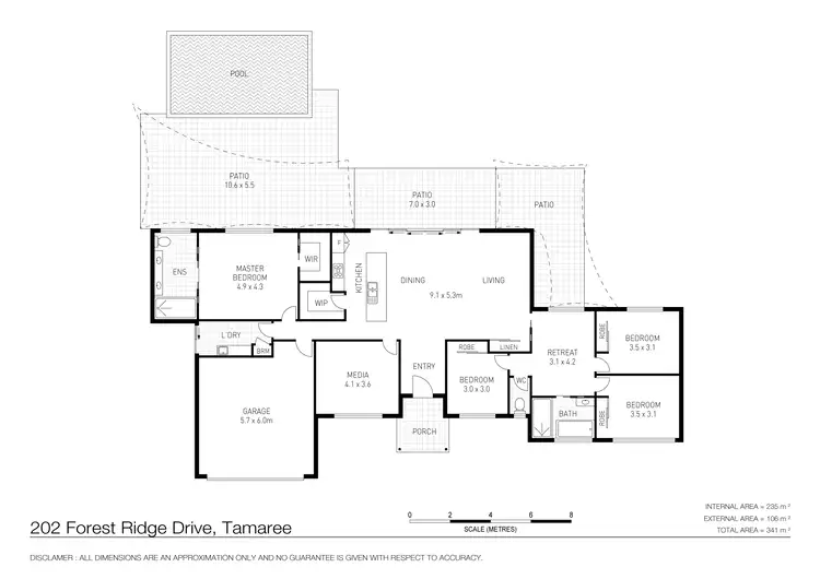 Floorplan of Homely house listing, 202 Forest Ridge Dr, Tamaree QLD 4570