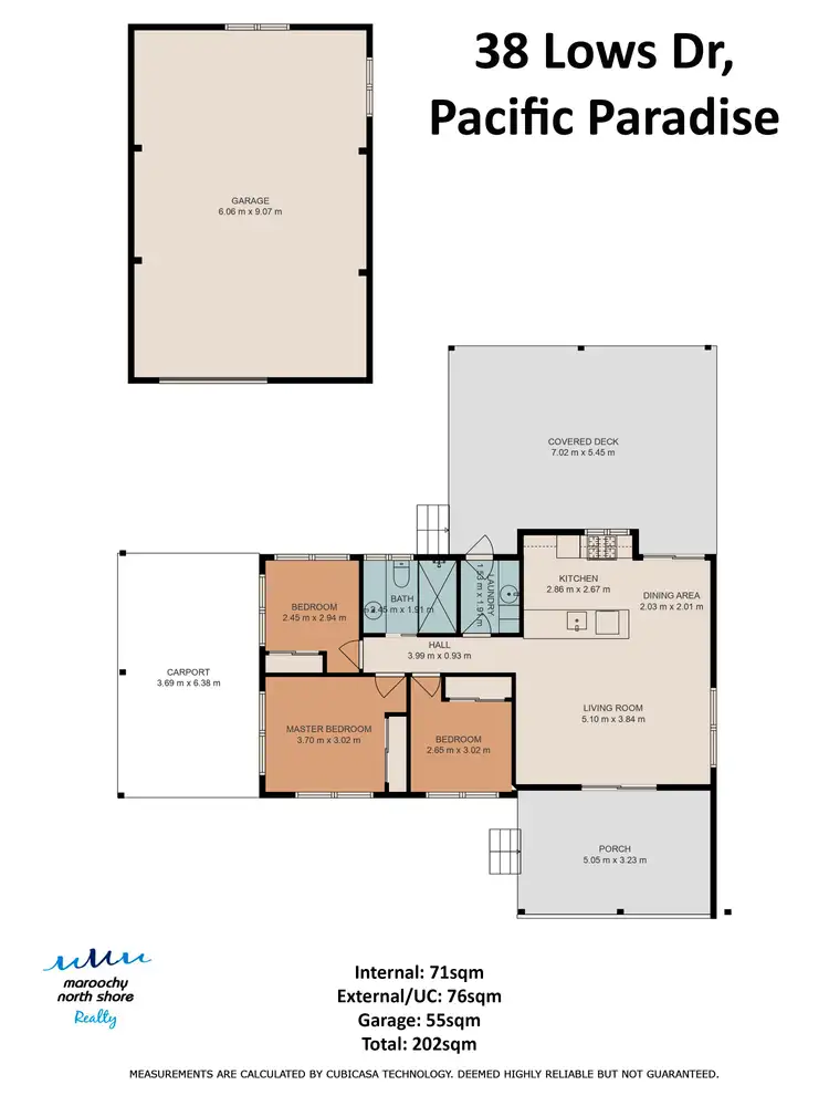 Floorplan of Homely house listing, 38 Lows Dr, Pacific Paradise QLD 4564
