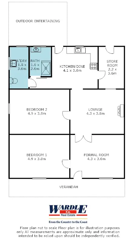 Floorplan of Homely house listing, 15 Muirkirk St, Jamestown SA 5491