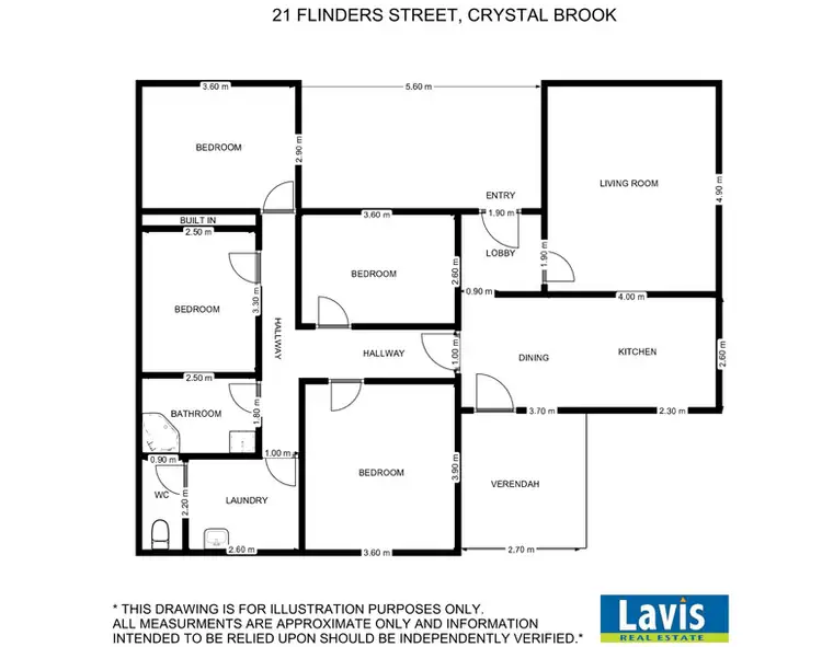 Floorplan of Homely house listing, 21 Flinders Street, Crystal Brook SA 5523