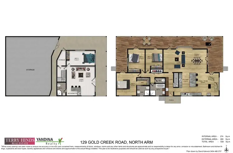 Floorplan of Homely house listing, 129 Gold Creek Rd, North Arm QLD 4561
