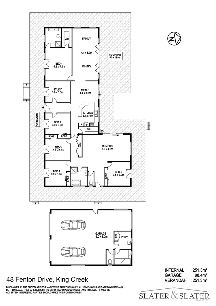Floorplan of Homely rural property listing, 48 Fenton Drive, King Creek NSW 2446
