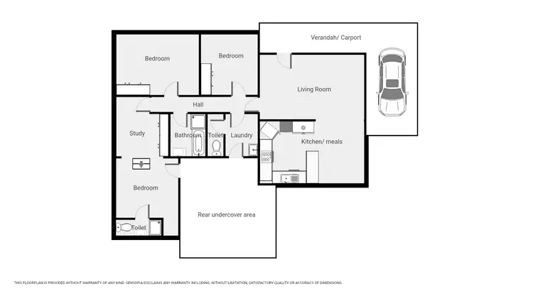Floorplan of Homely house listing, 101 Cooper St, Stawell VIC 3380