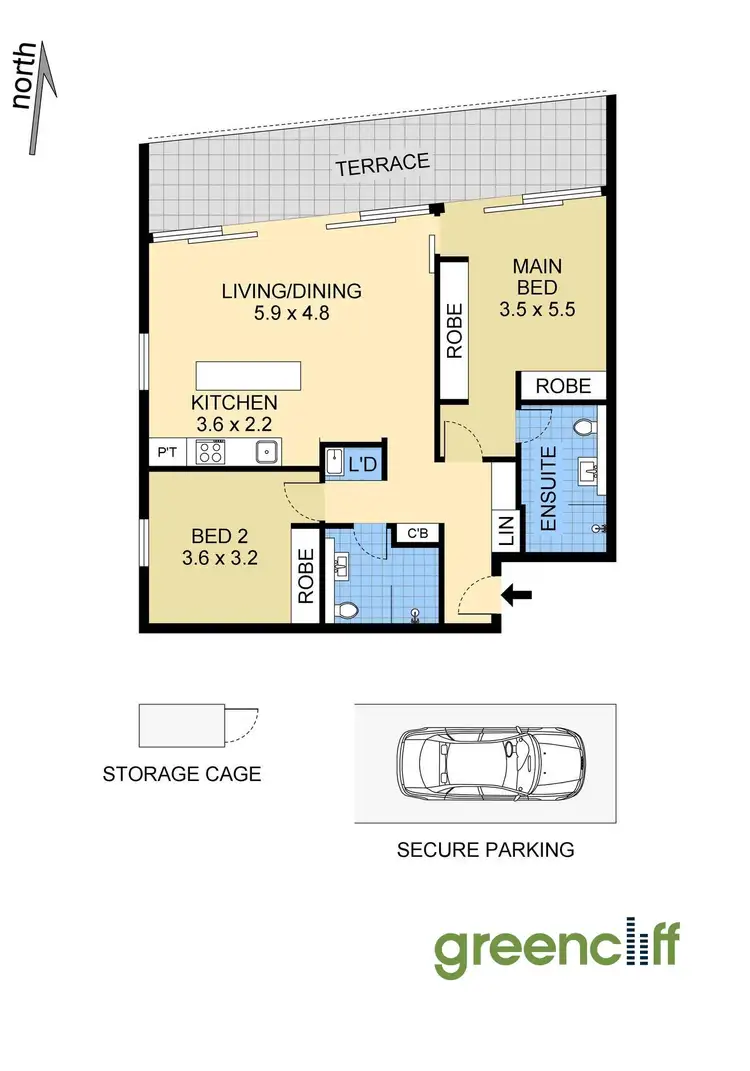 Floorplan of Homely apartment listing, 901/2H Wentworth Park Rd, Glebe NSW 2037