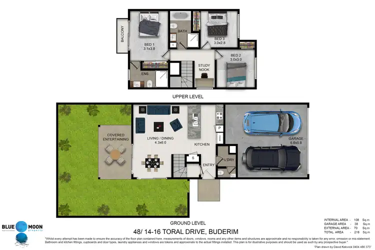 Floorplan of Homely unit listing, Unit 48/16 Toral Dr, Buderim QLD 4556