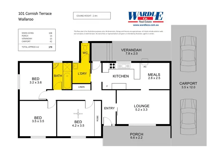 Floorplan of Homely house listing, 101 Cornish Tce, Wallaroo SA 5556