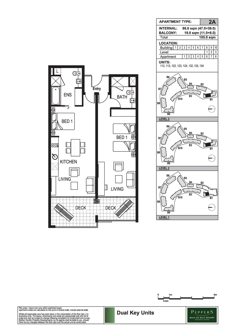 Floorplan of Homely apartment listing, 132/123 Sooning St 'Blue On Blue', Nelly Bay QLD 4819