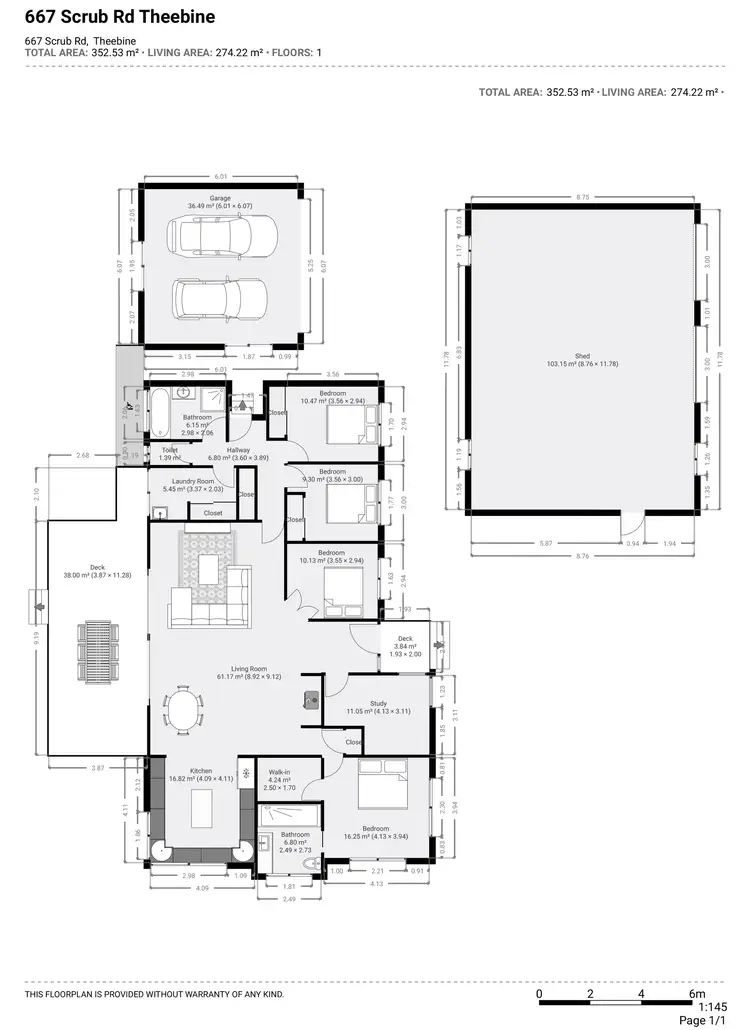 Floorplan of Homely rural property listing, 667 Scrub Rd, Theebine QLD 4570