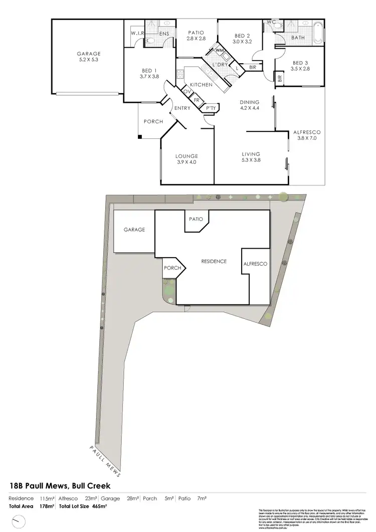 Floorplan of Homely house listing, 18B Paull Mews, Bull Creek WA 6149