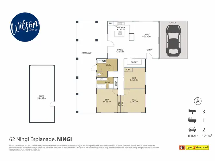 Floorplan of Homely house listing, 62 Ningi Esp, Ningi QLD 4511
