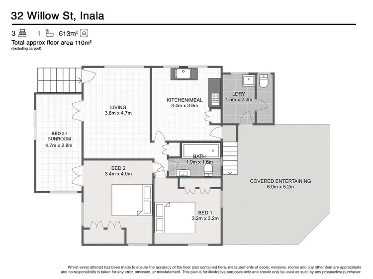 Floorplan of Homely house listing, 32 Willow St, Inala QLD 4077