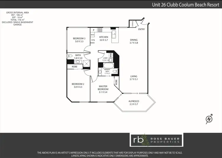 Floorplan of Homely unit listing, Unit 26/1740-1744 David Low Way, Coolum Beach QLD 4573