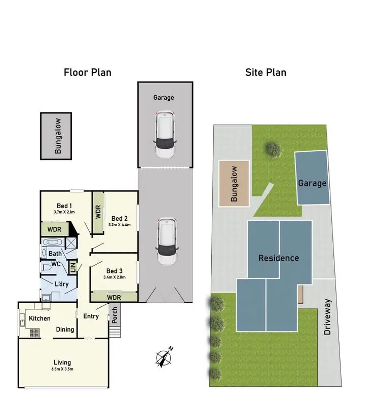 Floorplan of Homely house listing, 11 Hastings Crescent, Broadmeadows VIC 3047