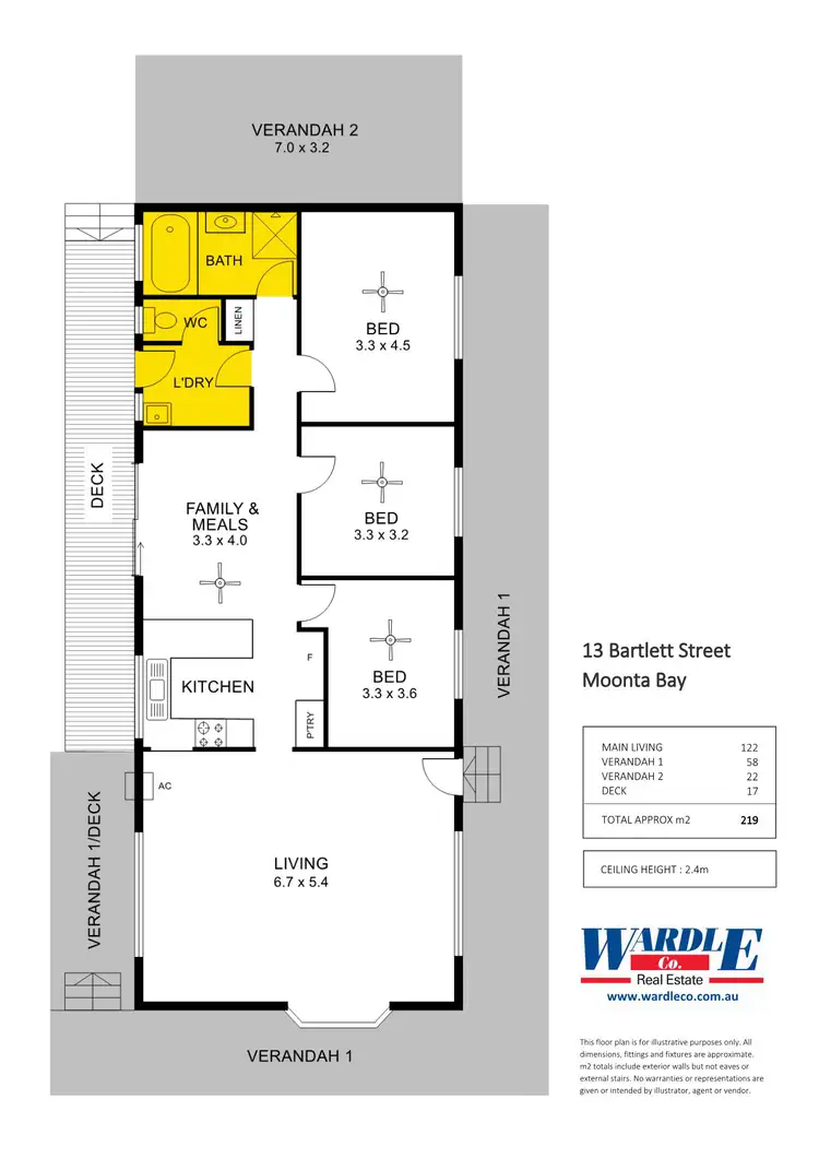 Floorplan of Homely house listing, 15 Bartlett St, Moonta Bay SA 5558