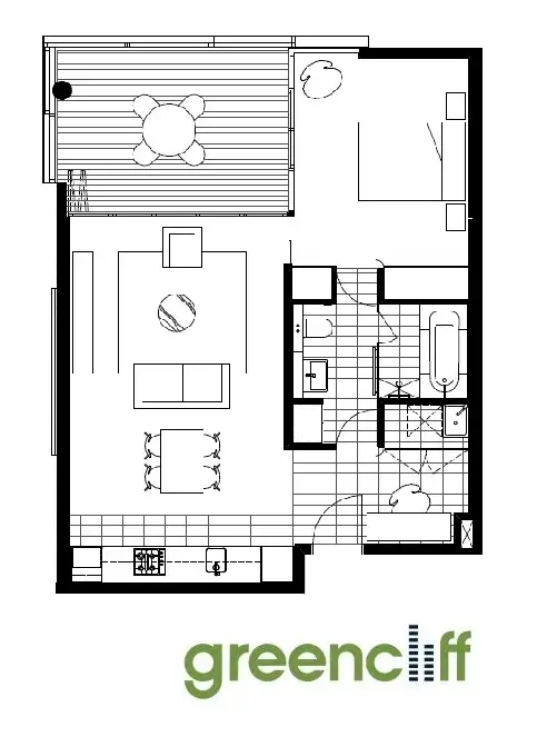 Floorplan of Homely apartment listing, 304/5 Sterling Cct, Camperdown NSW 2050
