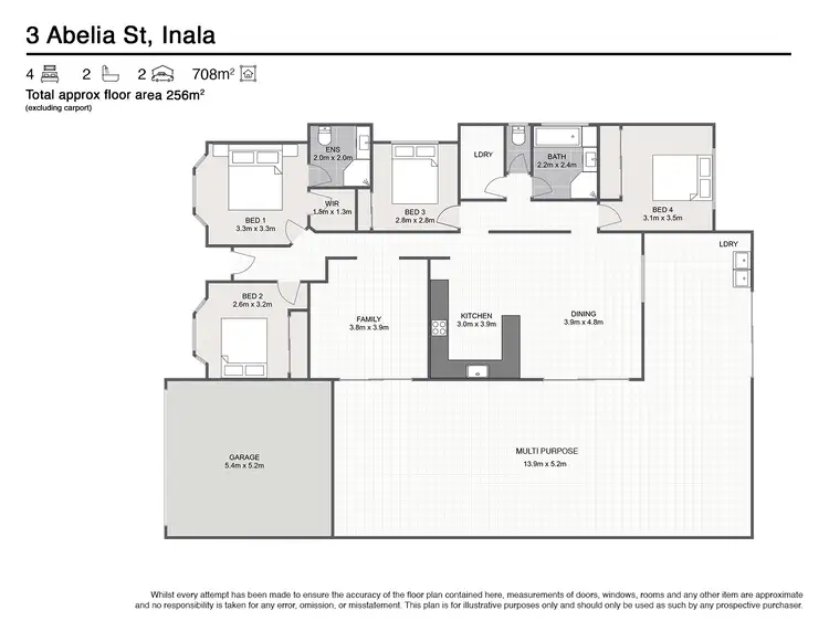 Floorplan of Homely house listing, 3 Abelia St, Inala QLD 4077