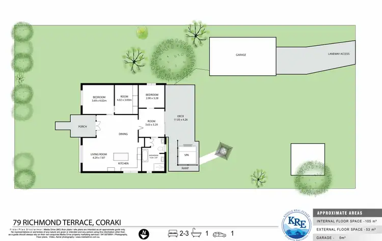 Floorplan of Homely house listing, 79 Richmond Terrace, Coraki NSW 2471