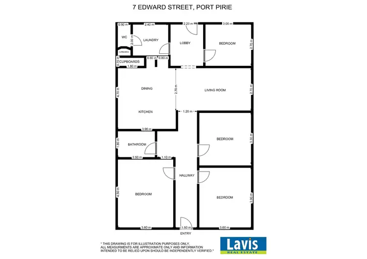 Floorplan of Homely house listing, 7 Edward Street, Port Pirie SA 5540