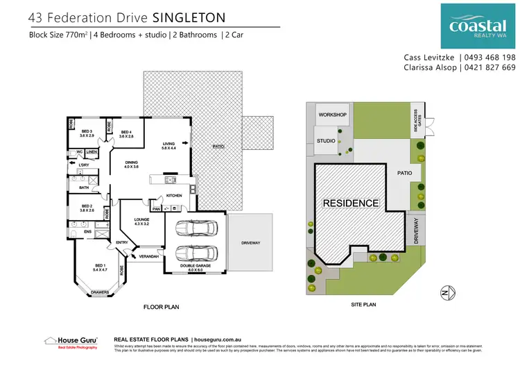 Floorplan of Homely house listing, 43 Federation Dr, Singleton WA 6175