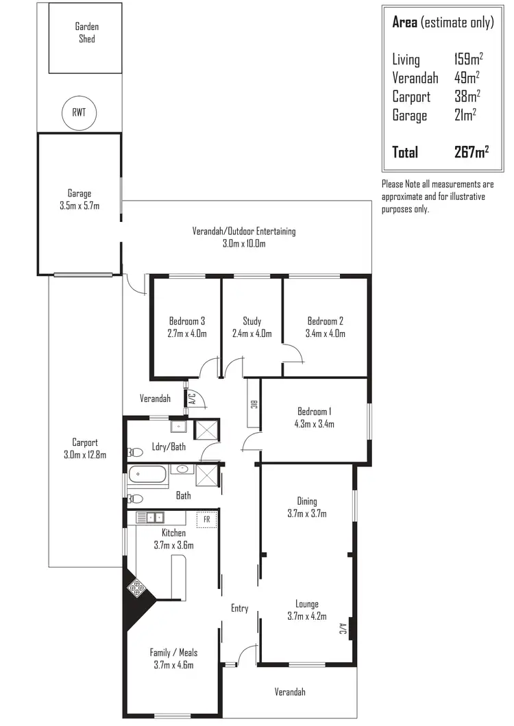 Floorplan of Homely house listing, 14 Windsor Ave, Magill SA 5072