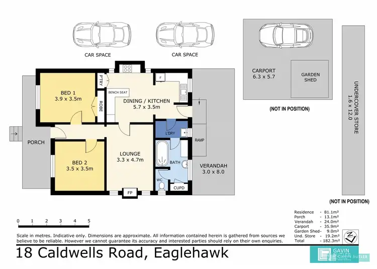 Floorplan of Homely house listing, 18 Caldwells Rd, Eaglehawk VIC 3556