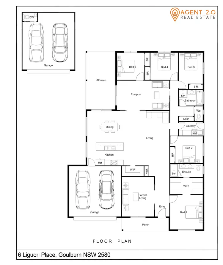 Floorplan of Homely house listing, 6 Liguori Place, Goulburn NSW 2580