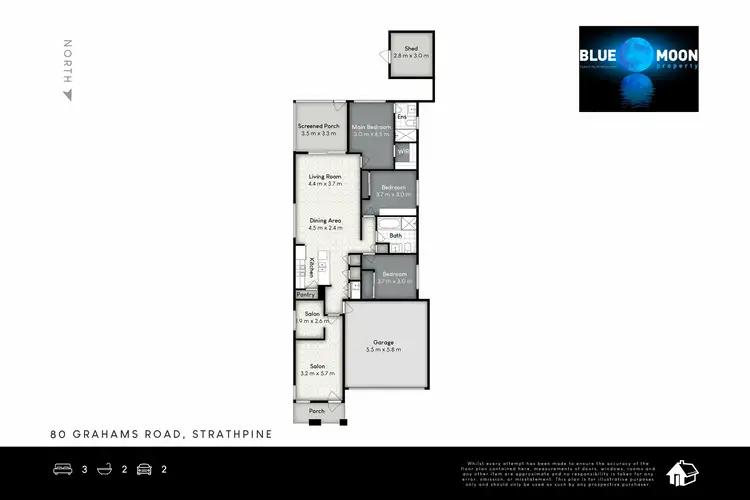 Floorplan of Homely house listing, 80 Grahams Rd, Strathpine QLD 4500