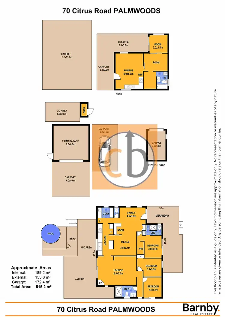 Floorplan of Homely rural property listing, 70 Citrus Rd, Palmwoods QLD 4555