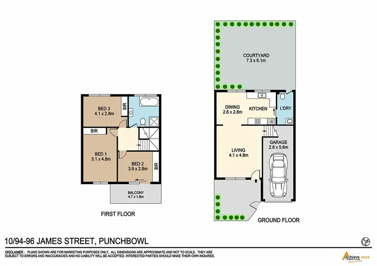 Floorplan of Homely townhouse listing, Unit 10/94 James St, Punchbowl NSW 2196