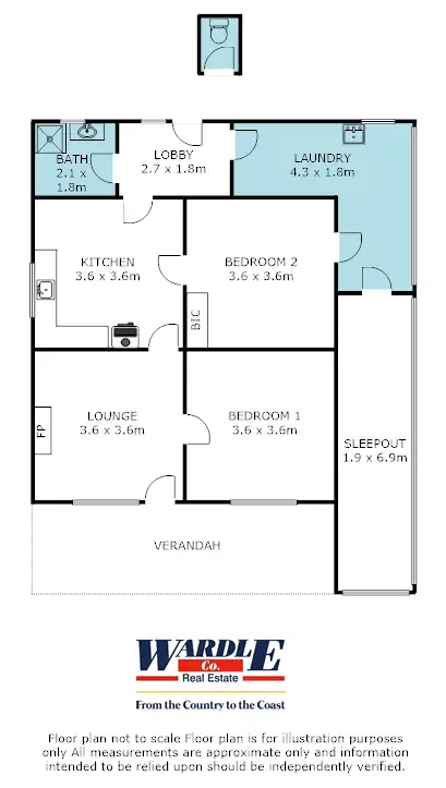 Floorplan of Homely house listing, 45B Callistemon Street, Wirrabara SA 5481