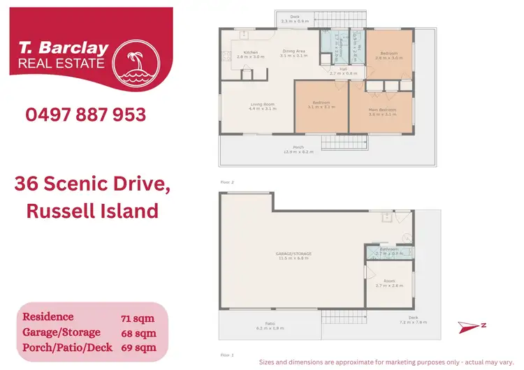 Floorplan of Homely house listing, 36 Scenic Dr, Russell Island QLD 4184