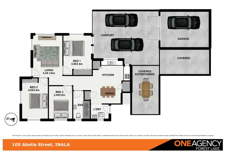 Floorplan of Homely house listing, 105 Abelia St, Inala QLD 4077