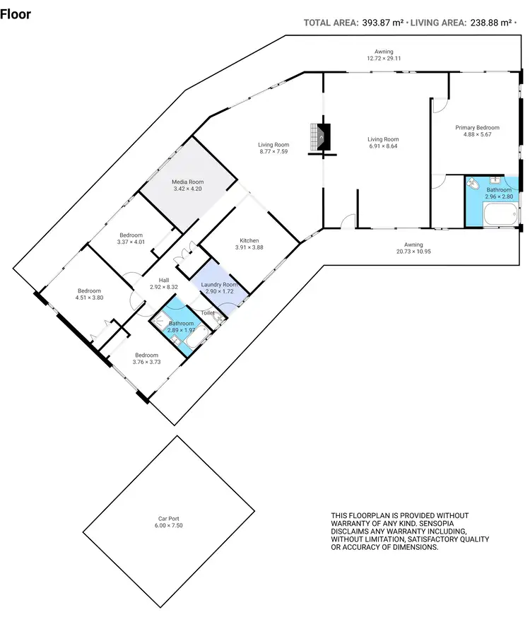 Floorplan of Homely house listing, 21 Rivervista St, Riverhills QLD 4074