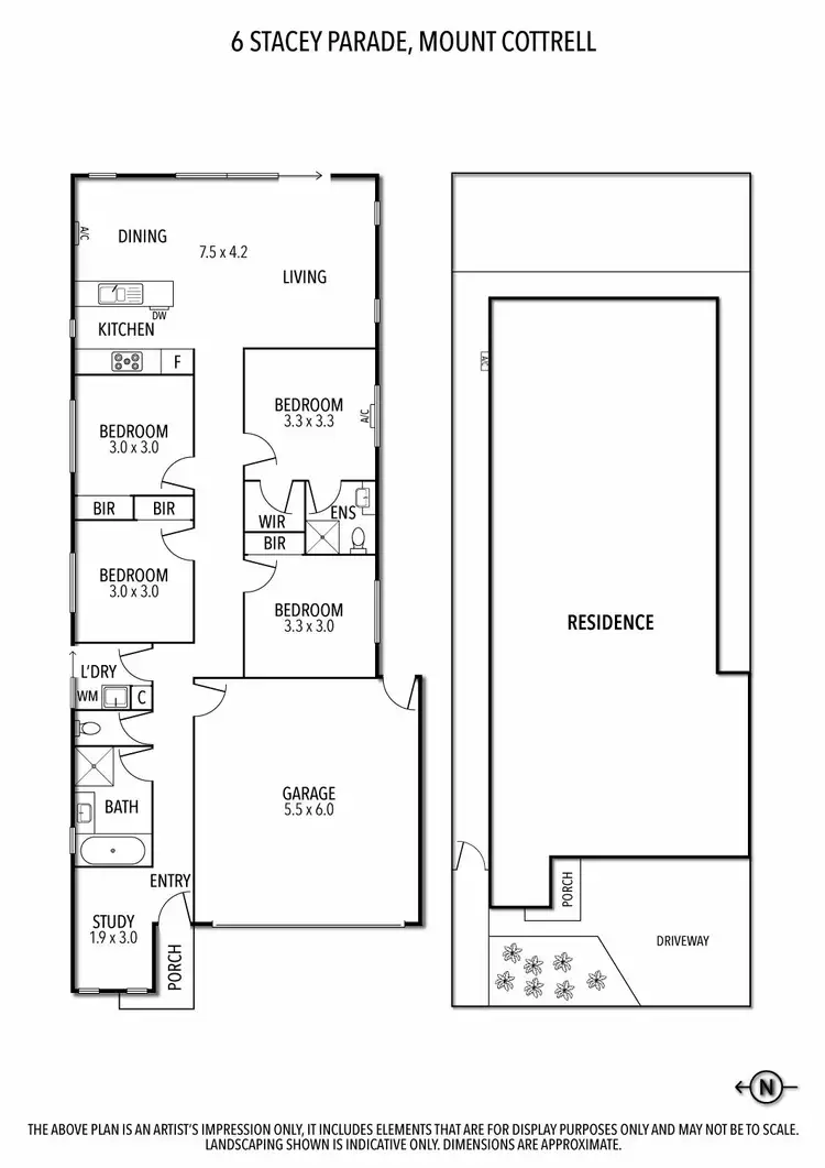 Floorplan of Homely house listing, 6 Stacey Parade, Mount Cottrell VIC 3024