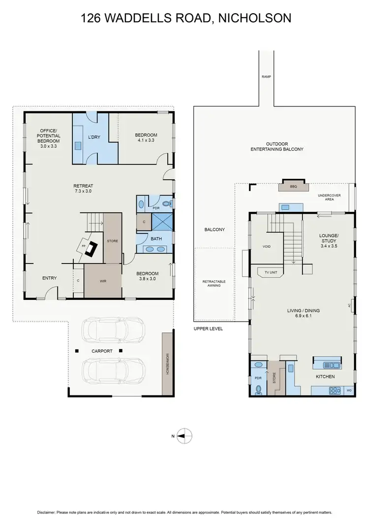 Floorplan of Homely house listing, 126 Waddells Rd, Nicholson VIC 3882