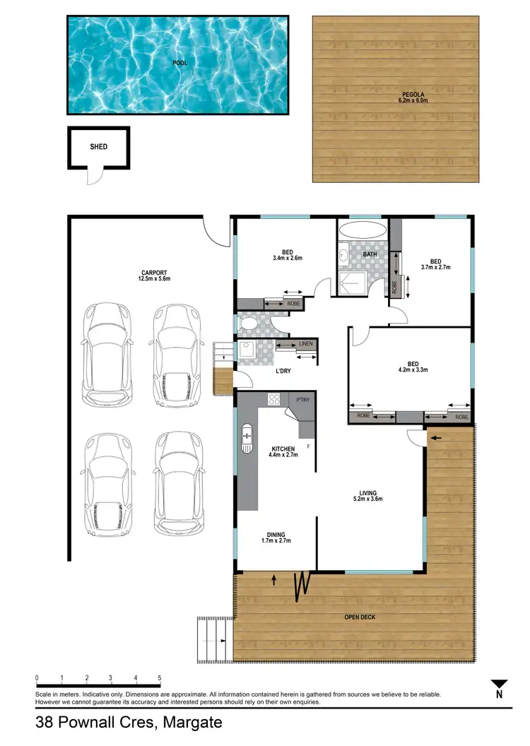 Floorplan of Homely house listing, 38 Pownall Crescent, Margate QLD 4019