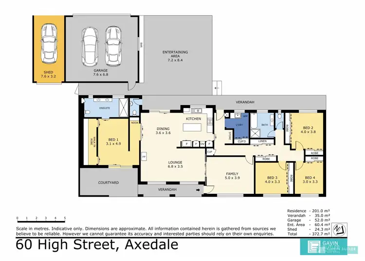 Floorplan of Homely house listing, 60 High St, Axedale VIC 3551