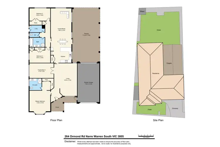 Floorplan of Homely house listing, 264 Ormond Rd, Narre Warren South VIC 3805