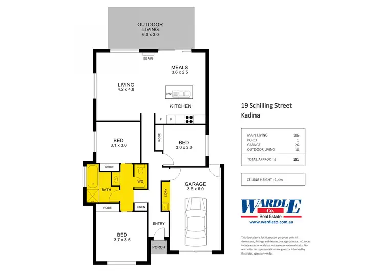 Floorplan of Homely house listing, 19 Schilling St, Kadina SA 5554