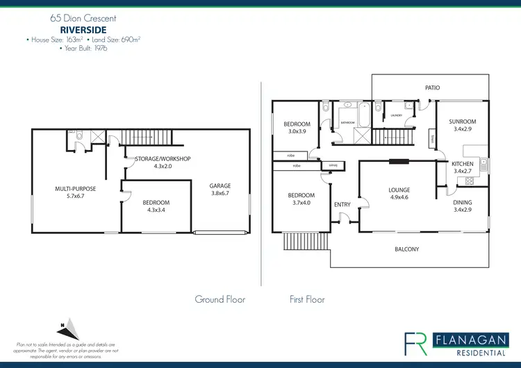 Floorplan of Homely house listing, 65 Dion Cres, Riverside TAS 7250