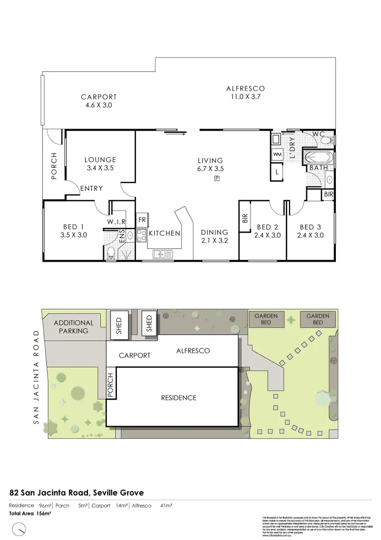 Floorplan of Homely house listing, 82 San Jacinta Rd, Seville Grove WA 6112