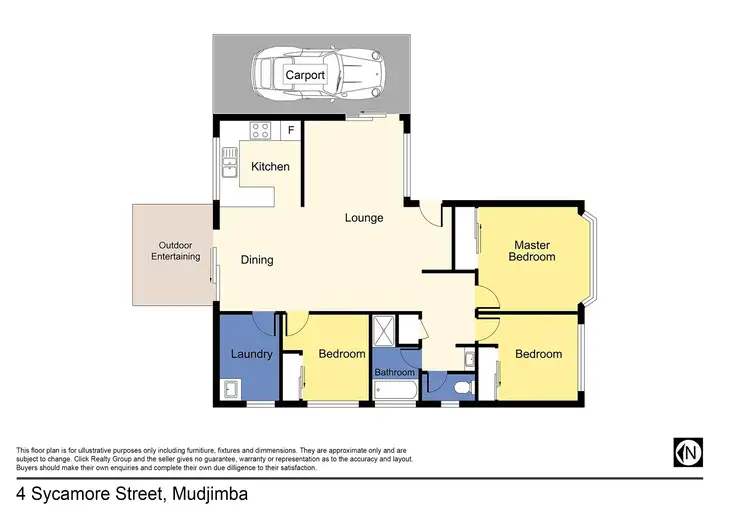 Floorplan of Homely house listing, 4 Sycamore St, Mudjimba QLD 4564