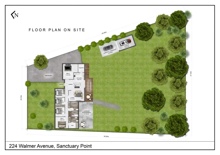 Floorplan of Homely house listing, 224 Walmer Ave, Sanctuary Point NSW 2540
