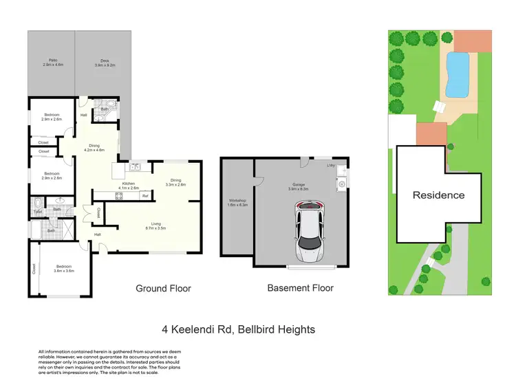 Floorplan of Homely house listing, 4 Keelendi Road, Bellbird NSW 2325
