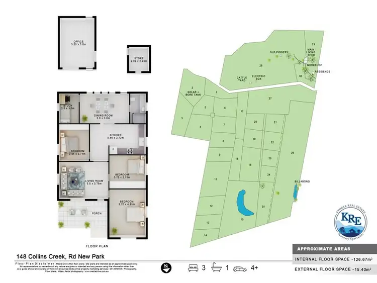 Floorplan of Homely rural property listing, 148 Collins Creek Rd, Kyogle NSW 2474