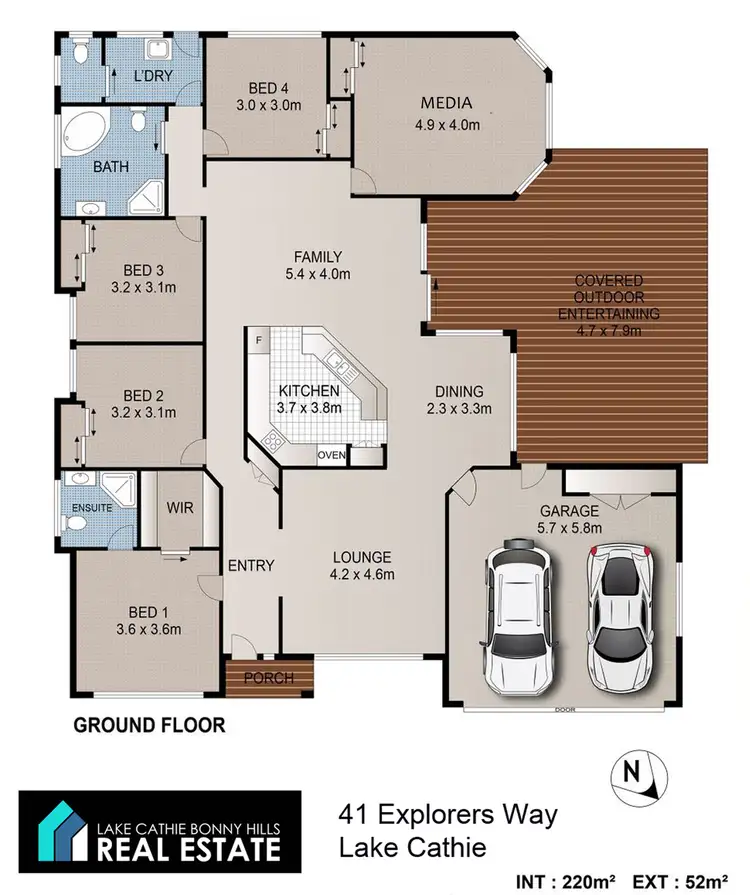 Floorplan of Homely house listing, 41 Explorers Way, Lake Cathie NSW 2445