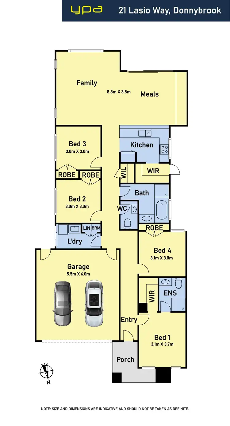 Floorplan of Homely house listing, 21 Lasio Way, Donnybrook VIC 3064